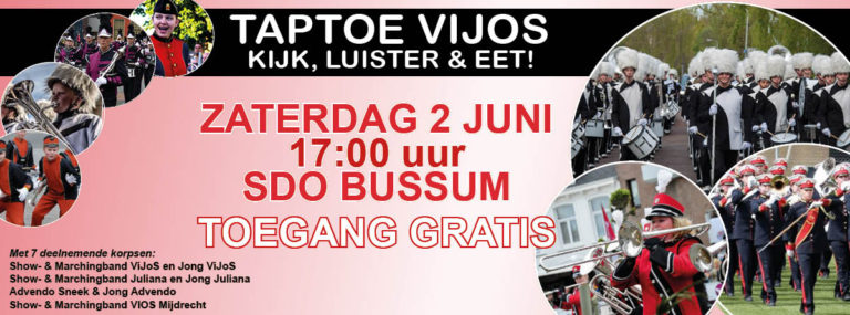 Jubileumtaptoe: topkorpsen, lekker eten, gezelligheid en feest! 