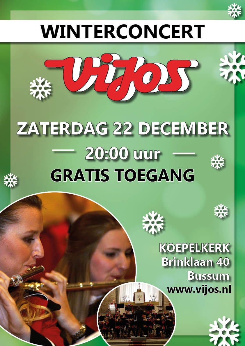 Winterconcert ViJoS 22 december 2018, Koepelkerk Bussum